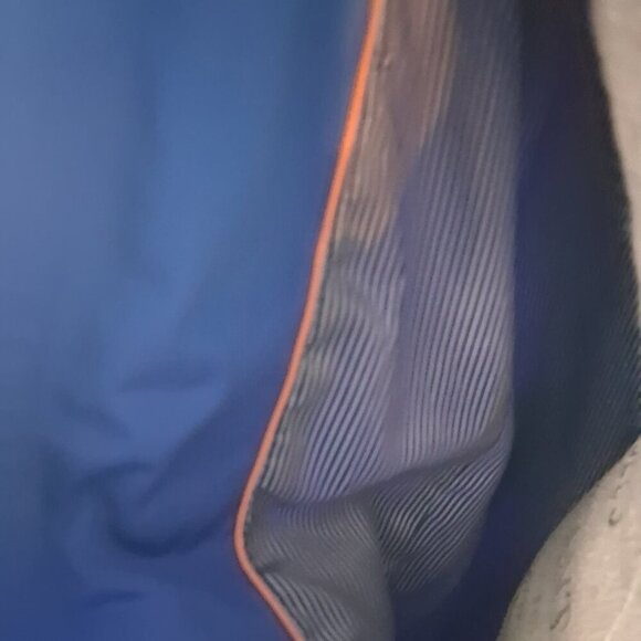 Hooded Water Resistant Utility Trenchcoat Jacket in Royal Blue - Picture 4 of 10